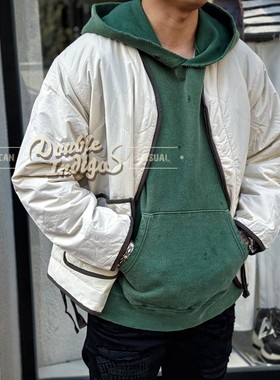 KRIFF MAYER 百搭龙头虎头西贡越南图刺绣内胆无领式户外衍缝夹克