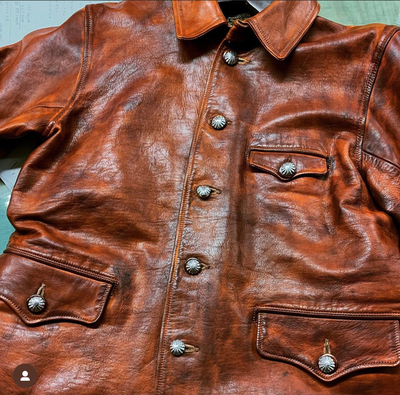 重磅茶芯牛皮Carcoat机车夹克