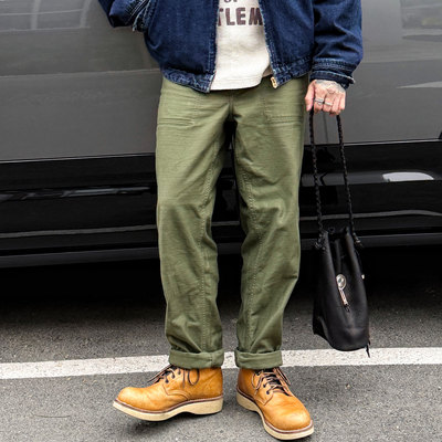 中高腰多袋工装休闲裤面包裤