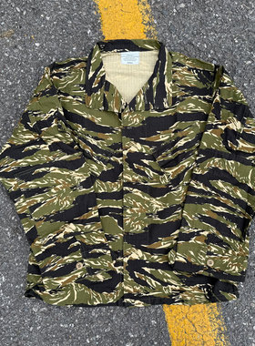 Workers Japan 日本制复古潮流虎纹迷彩抗撕拉多袋工装夹克