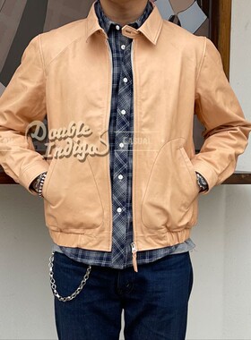 Tenjin Works日本天神Clayty 特价 植鞣牛犊皮复古通勤机车皮夹克