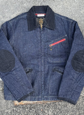 GYPSY＆SONS日本制羊毛混纺毛毯灯芯绒领12.5oz牛仔工装夹克