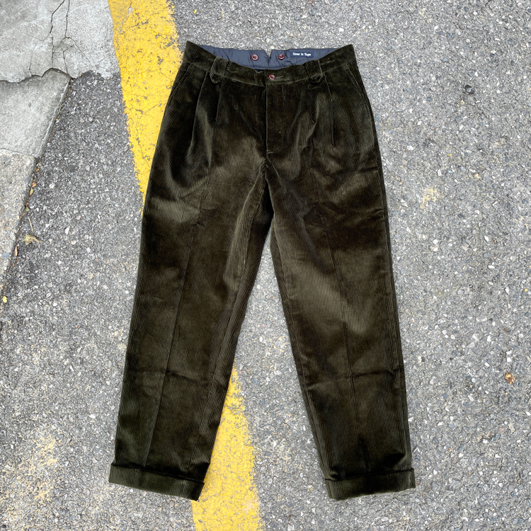 灯芯绒复古宽松工装休闲裤