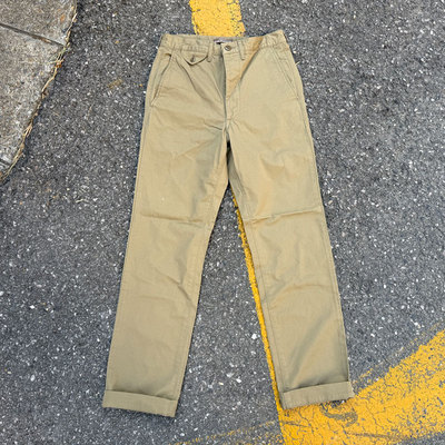 Workers Japan 通勤百搭 修身小直筒复古斜纹五袋工装休闲裤