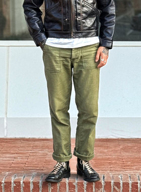 Workers Japan OG107 高密度复古中高腰多袋工装休闲裤面包裤