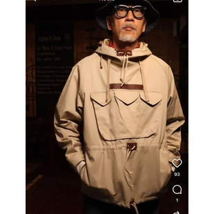 GYPSY&SONS 马皮拼接BAS南极考察队复古山脉雪橇罩衫卫衣