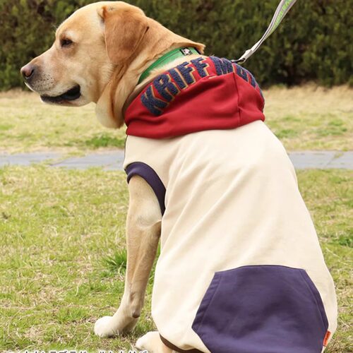 KRIFF MAYER宠物潮服 重磅棉质复古休闲中大型犬保暖连帽宠物卫衣
