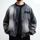 泼墨油污做旧刺子MA ANACHRONORM 通勤百搭 1复古飞行夹克