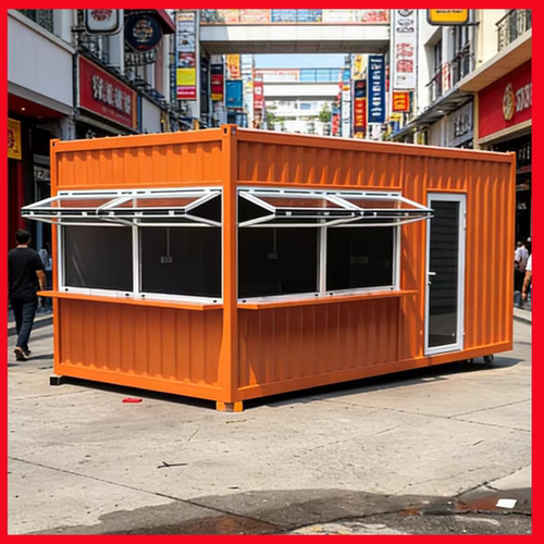网红集装箱移动房屋小吃摊位奶茶咖啡店商业街创意移动房商铺定制