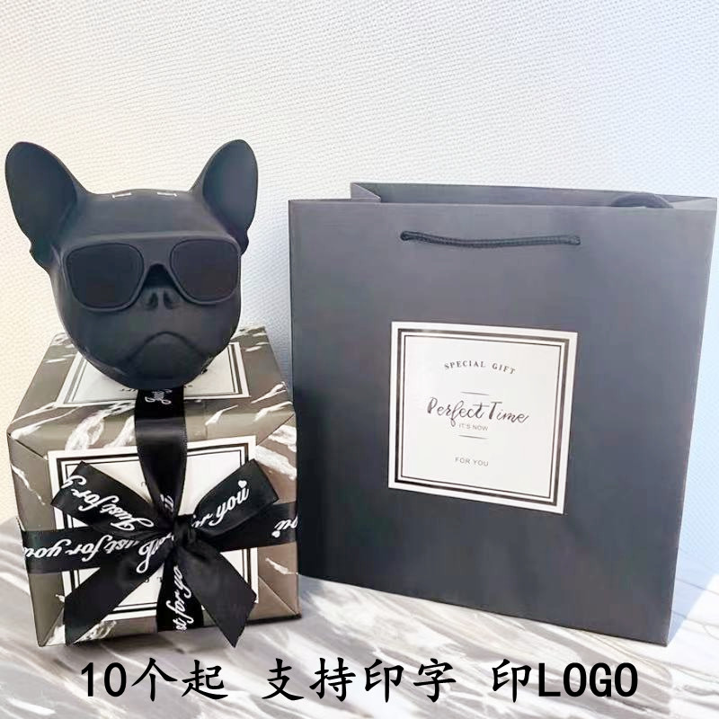 【印logo印字定制专链】狗头蓝牙音箱低音炮活动礼物品斗牛犬音响