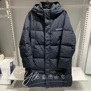 羽绒外套L425U014 防泼水宽松梭织长款 斯凯奇2025新款 秋冬男女款