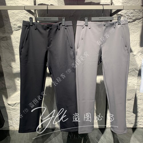 安踏男秋新加绒轻暖运动长裤