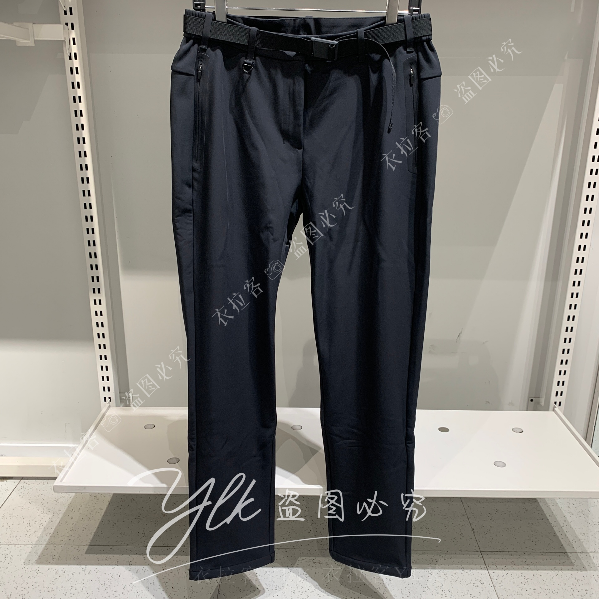 安踏冠军户外防泼水梭织运动长裤