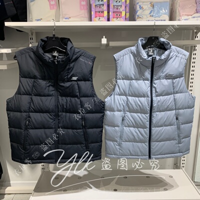 斯凯奇男士羽绒马甲2025秋冬款