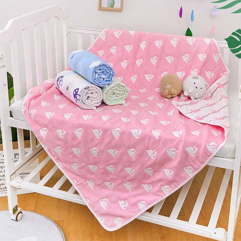 A类婴童 六层纱布童被纯棉双人幼儿园包被婴儿儿童午睡浴巾抱被
