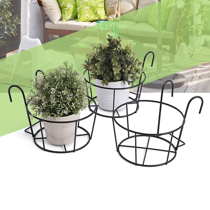 圆形铁艺挂架阳台挂式栏杆护栏悬挂置物架多肉绿植盆栽挂篮花架,鲜花速递/花卉仿真/绿植园艺,花架,淘宝优惠券,粉丝福利购,淘宝优惠卷