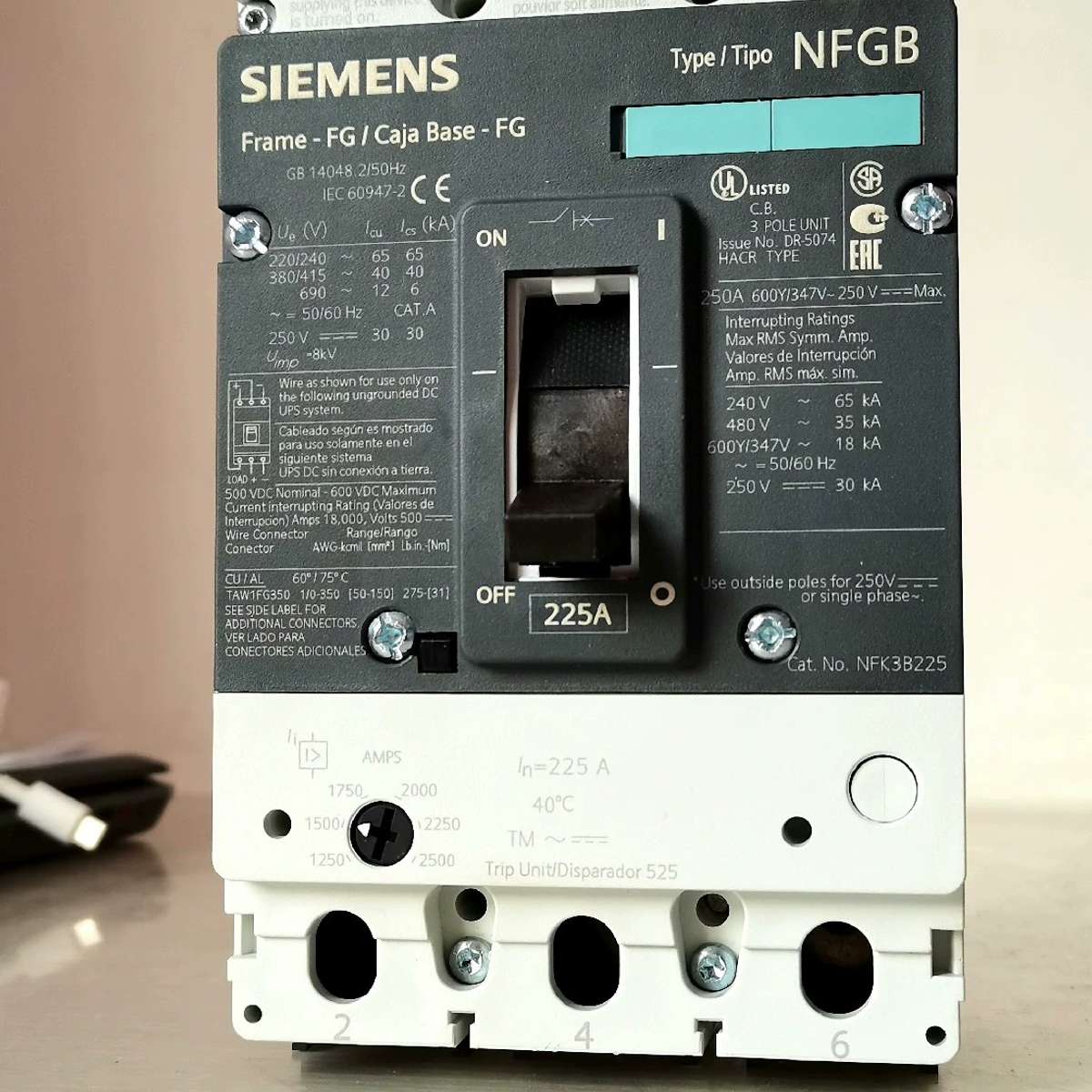 议价西门子3VL3522（美国UL489认证