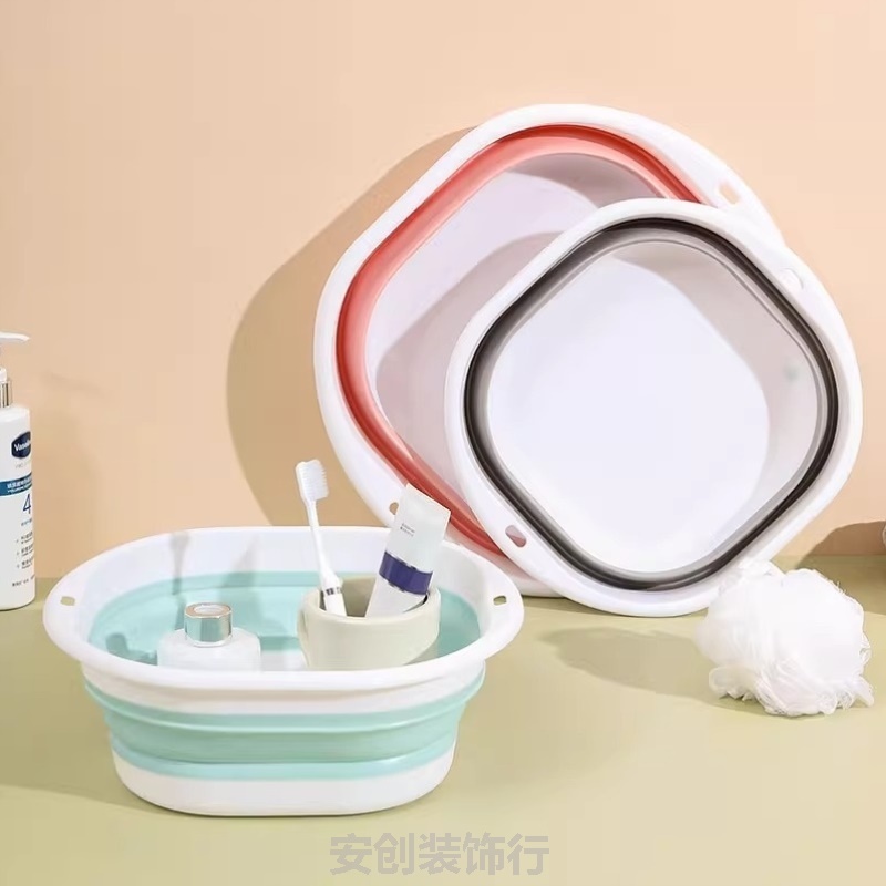 婴儿可折叠洗脸盆专用女士旅行塑料儿童洗屁屁盆学生洗衣屁股神器
