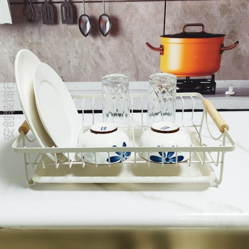 厨房水池沥水篮水杯不锈钢日式家用碗筷沥水面铁艺柜滤水台面子架