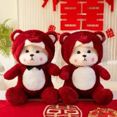 新婚压床娃娃新款 金童玉女结婚玩偶摆件装 饰可爱卧室床头枕婚房