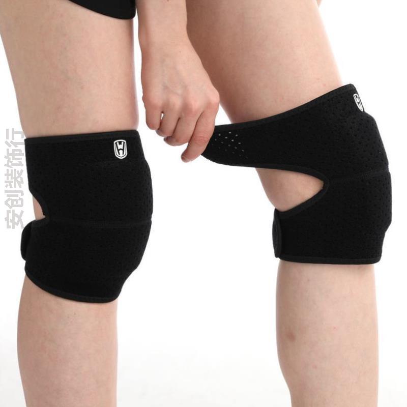 护膝老年人女儿专用健身跳舞防脱护套少儿爬行舞地排球骑车自行车