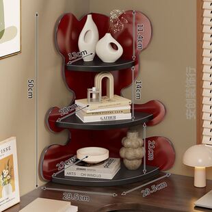 桌面书架转角置物架简易学生书桌收纳架子办公室工位拐角小型书柜