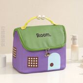 小房子化妆包女2025新款 高端大容量便携式 收纳外出洗漱护肤品分区