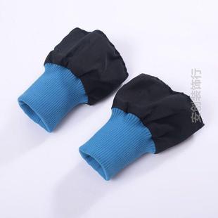 防风袖口羽绒服户外新款冬天秋冬无缝运动服暖袖神器保暖拼接长款