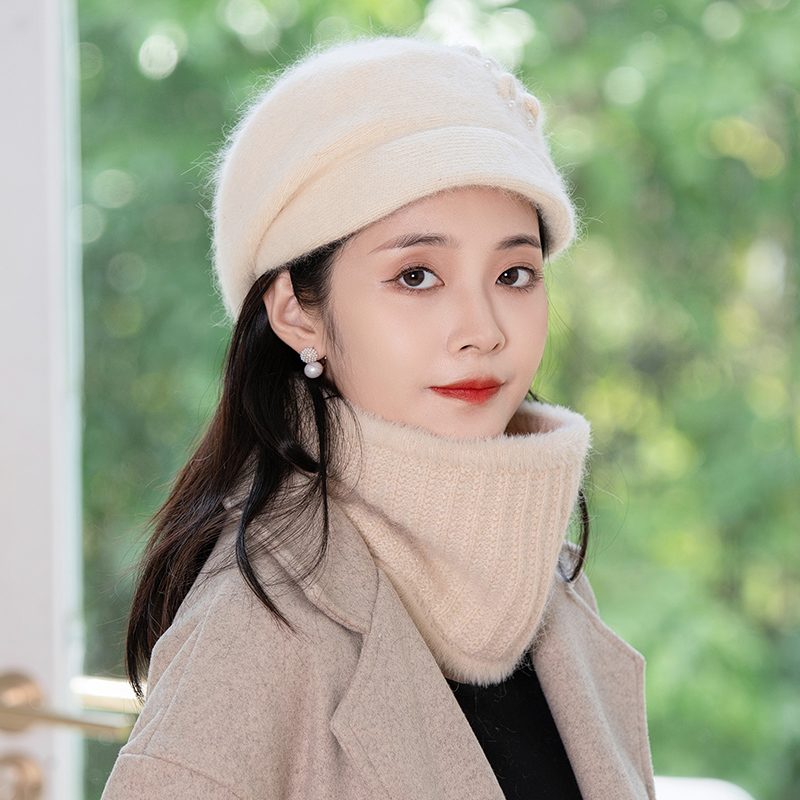 冬季帽子女款2024新款加绒毛线帽
