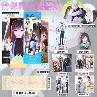 恰似寒光遇骄阳周边16件镭射票吧唧钥匙扣立牌小卡林烟裴聿城