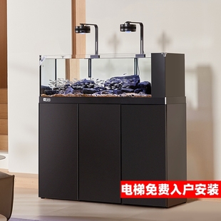 yee原生态野采溪流缸2025新款 侧溢流一体生态缸底滤金晶超白鱼缸