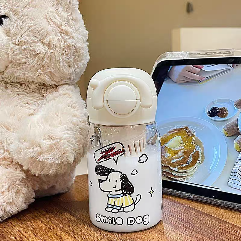 卡通水杯婴幼儿吸管杯2026新款双饮Tritan材质幼儿园双饮盖小杯子