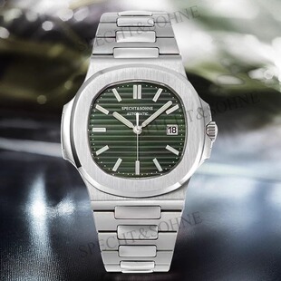 2025新款鹦鹉螺手表男士机械表进口机芯夜光钢王夜光防水精钢男表