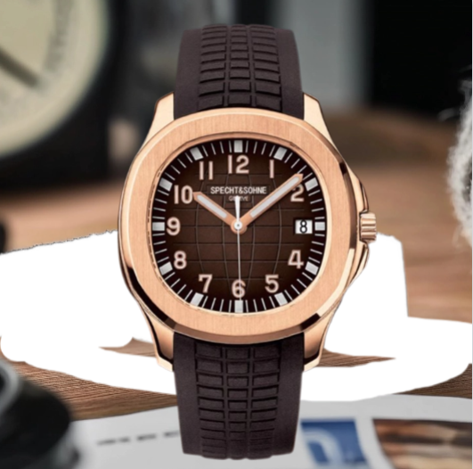 新款手雷同款瑰金手表8215机芯机械表男士手表防水日历运动腕表