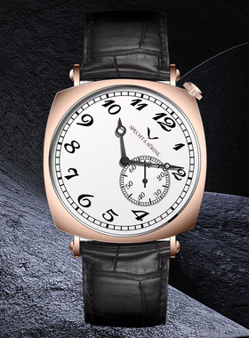 specht&sohne歪脖子手表历史名作高档复古ST17自动机械表男士腕表