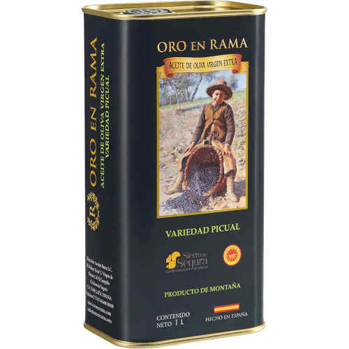旺购上品西班牙ORO EN RAMA 特级初榨橄榄油伴手礼铁盒1000ML
