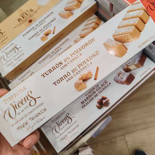旺购上品西班牙代购VICENS TURRON  CANELA 白巧克力肉桂牛轧糖