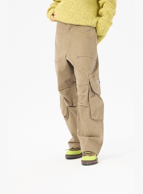 AIMEEWQ  新款秋冬小怪兽纯棉水洗线刺绣蜗牛梭织长裤 AMS0720