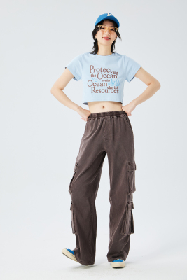 宽松AIMEEWQ2024新款时髦T恤棉