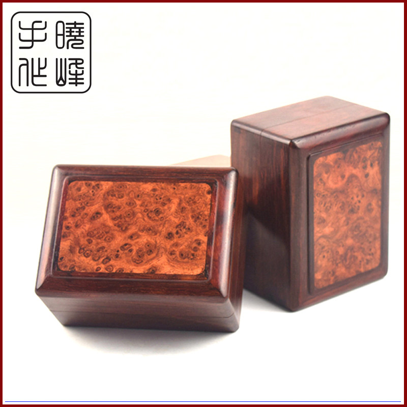 古典小木盒饰品盒小叶紫檀文盒画盒首饰盒砚台盒手串盒瘿木古董盒