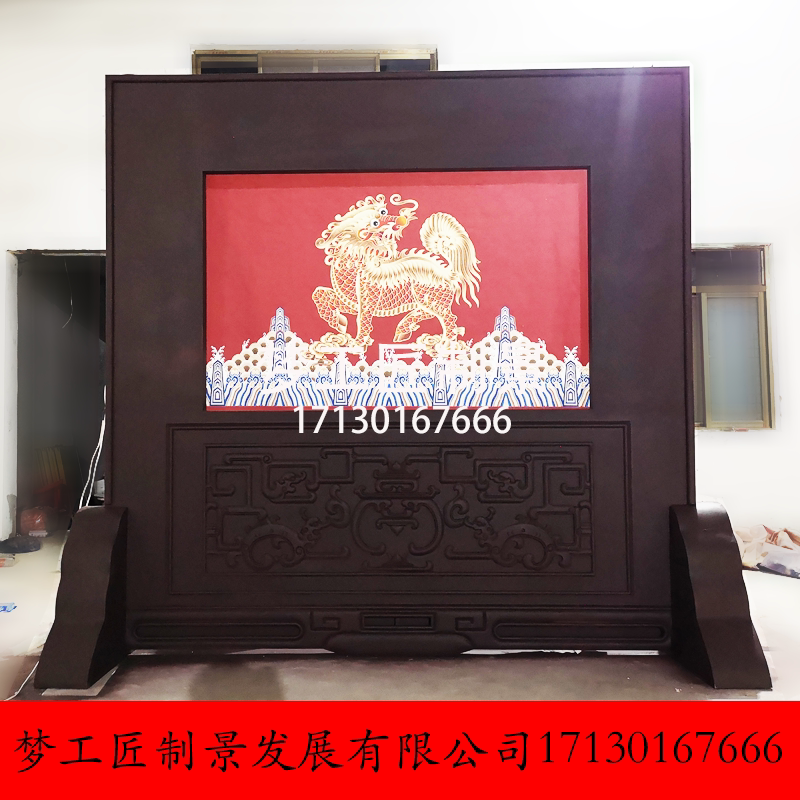 舞台屏风设计制作 舞台道具制作 电动遥控更换背景布屏风设计制作