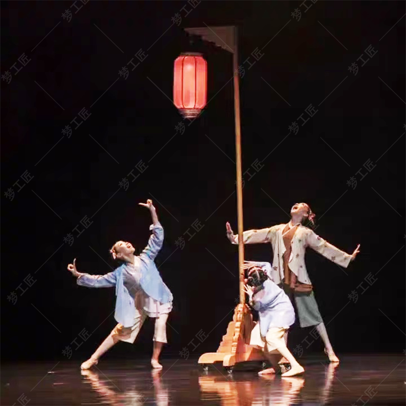 栀子元夕乐 舞蹈道具灯笼 灯笼架 小荷风采少儿舞蹈展演道具定制