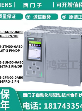 西门子CPU1516-3PN/DP模块6ES7516-3AN02/2PN00/3TN00/3UN00-0AB0