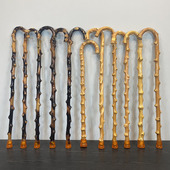 山藤实木一体野藤条拐杖徒步拐杖防滑手杖木制登山杖徒步助行杖