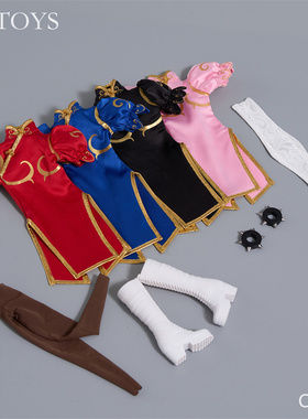 预售定金 CDTOYS 1/6 春丽cos服装 CD106 女兵人服饰