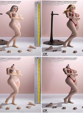 现货TBLeague 1/6比例 欧美体型拆脚款无缝女素体PLLB2023-S52/53