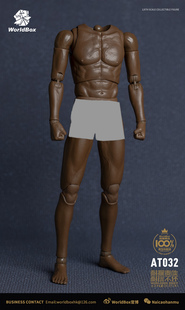 Worldbox AT032 1/6比例 兵人 耐操男素体AT020黑皮版 现货