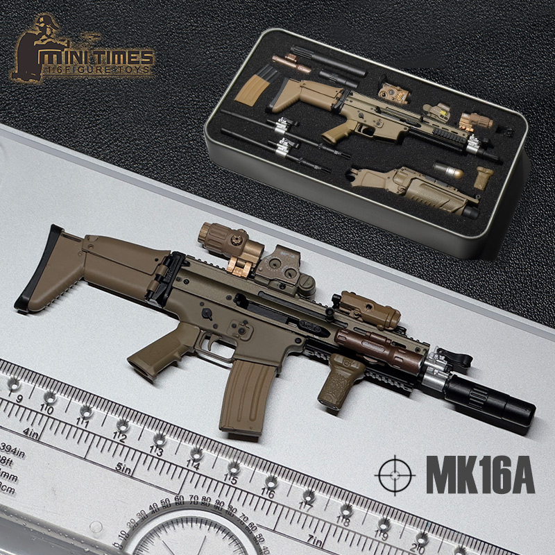 已定完 mini times toys 1/6比例 MK16 MK17 MP7 武器 不可发射