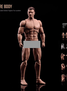 现货 ANT 1/12比例 兵人 男素体 AM116  6寸可动肌肉男素体