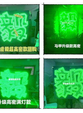成毅粉丝应援灯牌限时活动超薄软团购演唱会COB马甲灯牌傅诗淇帅
